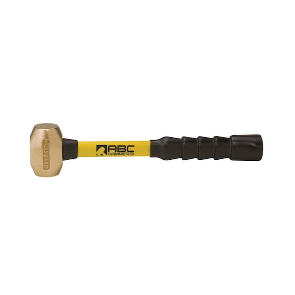 Abc Hammers 2 lb. Brass Hammer with 12" Fiberglass Handle ABC2BFB - main